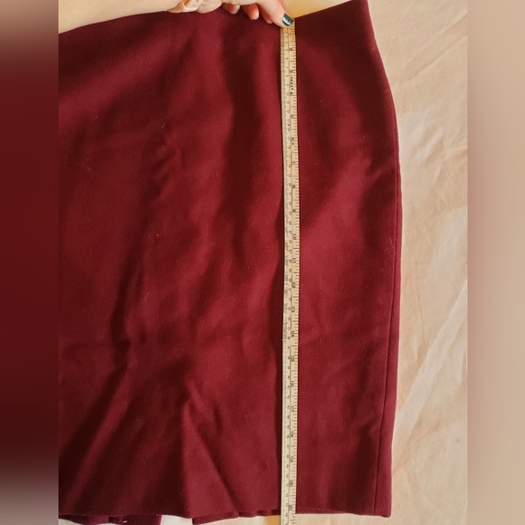 J Crew Pencil Skirt Plum Size 4 - Picture 7 of 10